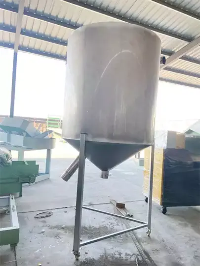 silo de granulés en plastique