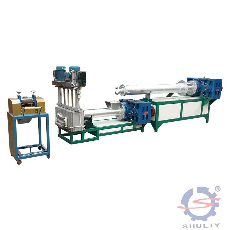 PP PE flake products recycling and pelletizing machine 