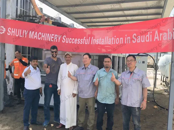 Plastic granules extruder machine applied in Saudi Arabia