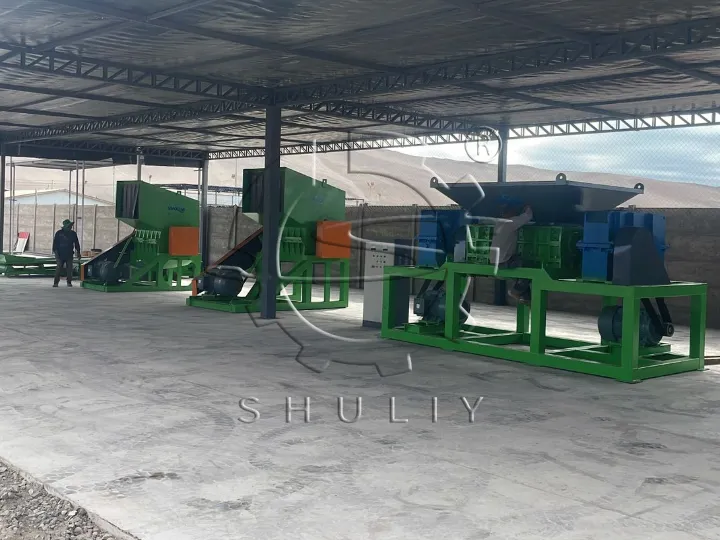 дробилка и шредер для переработки металлолома капельных лент