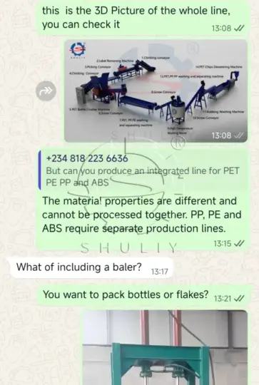 PET Bottle Washing Plant in Nigeria